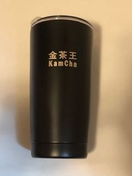 0102 金茶王 黑色 不銹鋼玻璃杯