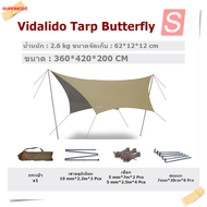 Vidalido TP-340 ทาร์ป ฟลายชีท ทรงผีเสื้อ ขนาด 3.6*4.2 มตร  ของแท้ 100% สินค้าพร้อมส่งจากไทย