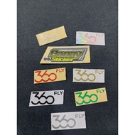 STICKER 360 FLY STICKER VISOR HELMET CUTTING
