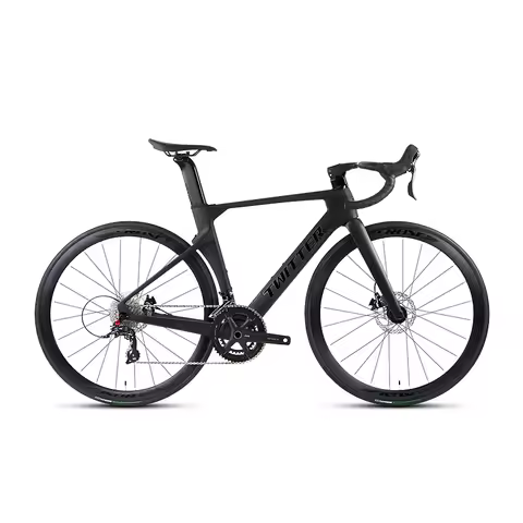 Twitter R10 T800 High Modulus Carbon Fiber Aero-Racing Road Bike 24 Speed 700c Hydraulic Disc Brakes