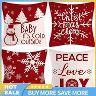 Christmas Pillow Covers 18x18 Inch Set Of 4 Xmas Decorations Throw Pillowcase For Bed Home Couch Sofa Living Room