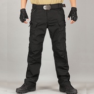 กางเกงยุทธวิธีทหาร IX9 ชุดเอี๊ยมผู้ชาย กางเกงรบ SWAT กางเกงลำลองหลายกระเป๋า มีความยืดหยุ่น