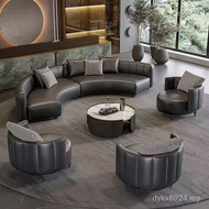 Sofa Holder Hotel Club Combination Curved Semicircle Curved Sofa Reception Lobby Beauty Salon Busine