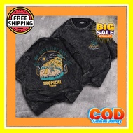 Shadows Oversized T-Shirt (Ld 106, P 63) Latest Tops for Women, Girls, Adults, Oversized Wash T-Shir