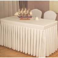 TABLE DECORATION/ TABLE SKIRT 100CM HEIGHT X LENGTH 550CM