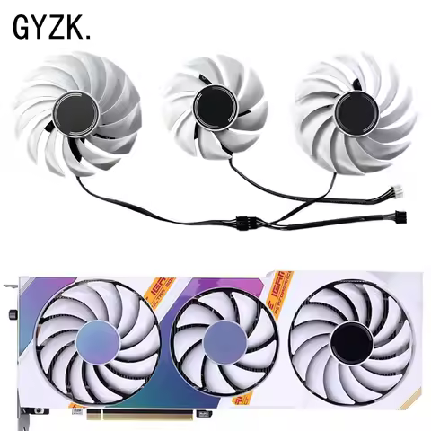 85MM 75MM Cooling Fan For COLORFUL RTX3060 3060ti 3070 3070ti 3080 iGame Ultra White Graphics Card R