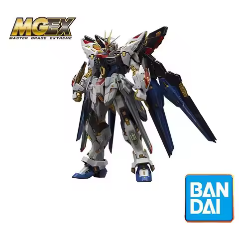 Bandai Mgex Strike Freedom Gundam 1/100 Action Figures Assemble The Model Desktop Decoration Model f