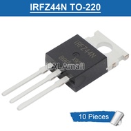 10pcs IRFZ44N TO-220 55V/49A N-Channel MOSFET Transistor