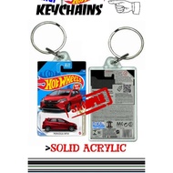 hot wheels mini keychain myvi g3 red