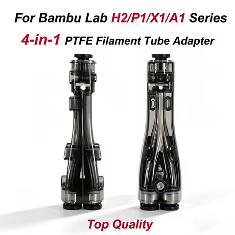 Upgrade 4 in 1 PTFE Adapter for Bambu Lab H2C/H2D/H2S/P1S/P1P/P2S/X1C/A1/A1MINI 3D Printer Multi-Fil
