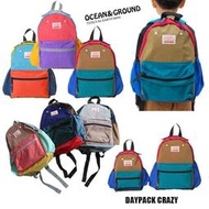 【現貨】日本 OCEAN＆GROUND 兒童 拼色後背包 6色 SM 男童 女童 幼兒園 小學生 書包 背包 包包