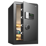 Deli Heavy Duty Stainless Steel Smart Safe Box Dual Lock Alarm Money Security Safe Box Peti Besi