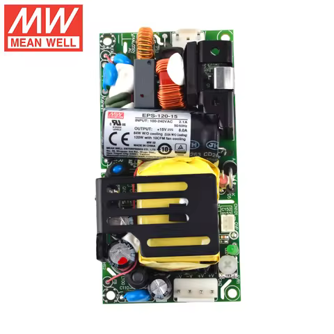 MEAN WELL EPS-120 120W PCB Open Frame Power Supply EPS-120-48 48V 2.5A EPS-120-24 24V 5A EPS-120-12 