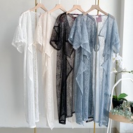Emikoawa - Lace Outer Brukat Brokat Wanita Kondangan Luaran Blazer Atasan Wanita Pesta