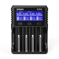 XTAR VX4 Visible Mixer 1.5V/3.6V/3.7V Li-Ion 3.2V LiFePO4 1.2V Ni-MH Batteries Charger and Battery C