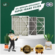 UIL Medium Efficiency Paper Frame Filter HVAC AHU Air Filter F7 F8 F9 Industrial