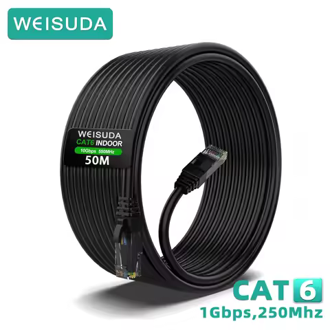 Cat6 Outdoor Ethernet Cable 0.5M~50M 26AWG 10Gbps Network Cable, Pure Copper, Direct Burial Waterpro