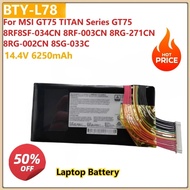 14.4V 6250mAh BTY-L78 Laptop Battery For MSI GT75 TITAN Series GT75 8RF8SF-034CN 8RF-003CN 8RG-271CN