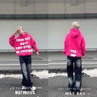 Áo hoodie FAFIC BE FRIEND dang BOXY nam nữ chữ in nổi chất nỉ cotton dày FAFIC STUDIO