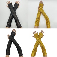 JN 2pcs Fashion Adult Sequins Mittens Fashion Trend Gloves Woman Reflective Gloves