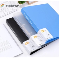 ELDGEAN Transparent Folder, Office Document Plastic Binder File Folder,  D-shaped 2 Holes Lever Arch
