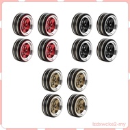 [lzdxwcke2] 4 Pieces 1.3 Inches Beadlock Wheel Rim for TRX4M SCX24 1/18 RC Crawler