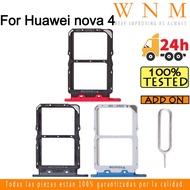 For Huawei nova 4 Sim Card Tray For Huawei nova4 Sim Card Slot Holder Card Holder Reader SD Slot Ada
