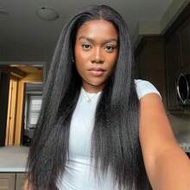 6x4 วิกผมลูกไม้ด้านหน้าความคมชัดสูง HAIR Wear Go, ถอนขนและเล็มล่วงหน้า, ผมมนุษย์ความหนาแน่น 180%, วิ