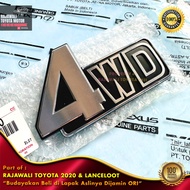 4WD Trunk Logo Emblem Land Cruiser FJ60 1984-1886 & Land Cruiser Van 1987-1990 Chrome Rear Door Stic