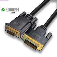 RADIANTBEAM Dvi To VGA Cable Adapter, DVI 24+1 Male To Male Dvi 24+1 To Vga Cable, 15-pin VGA Gold P