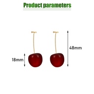 Anting Buah Ceri Wanita Korea Cantik Fashion Earrings Red Cherry Perhiasan Pesta Wanita Anti Karat