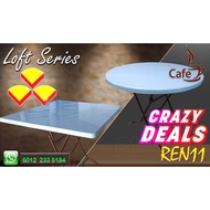 3v Square / Round Plastic Table, Foldable table , meja makan, cafe meja