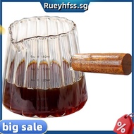 Wooden Handle Coffee Cup V-Shaped Espresso Cup Espresso Accessories Milk Frother Glass Cup