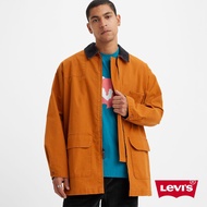 Levis 滑板系列 男款 寬鬆長版燈心絨領工裝外套 / 彈性布料 人氣新品