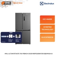 Electrolux Fridge 496L French Door Refrigerator EQE4900A-B Inverter QuickFreeze QuickChill EQE4900AB