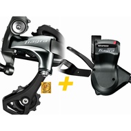 Shimano Tiagra SL-4700 Flat Bar Rapidfire Plus Shifter 2x10- Speed RD-4700-GS Rear derailleur