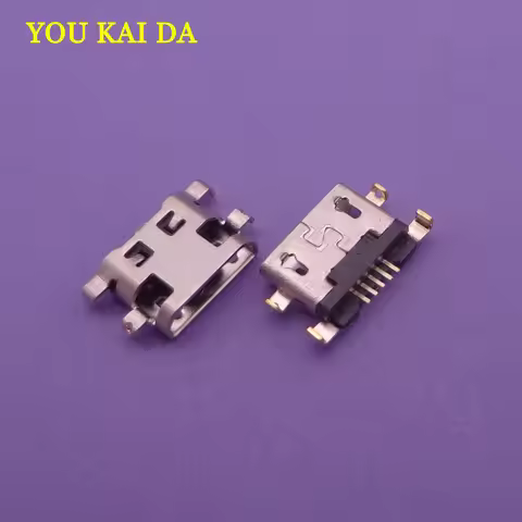 100pcs Micro mini USB Charging data Port jack socket Connector for Lenovo A708t S890 for Alcatel 704
