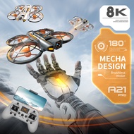 New A21 PRO Professional Drone FPV 8K HD Dual Camera Brushless Motor Obstacle Avoidance UFO Quadcopt