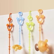 Anti-Loss Baby Leash - Food-Grade Silicone Teething Toy Tether, Pacifier & Teether Holder Strap for 