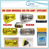 MU-3000 Car Universal Fog Lamp Spot Light Sportlight Fog Light Halogen Car Van Truck Jeep 4X4 Lighti