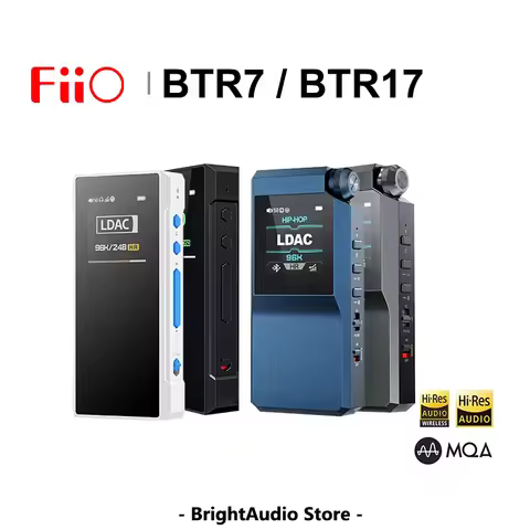 FiiO BTR17 BTR7 Hi-res HIFI Headphone Amplifier Bluetooth AMP MQA USB DAC THX AAA 3.5mm 4.4mm Balanc