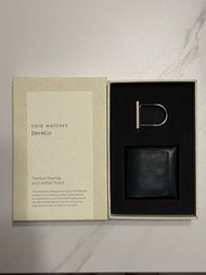 全新 Cathay Pacific Marco Polo Club 鈦金屬鎖匙扣 & 散銀包