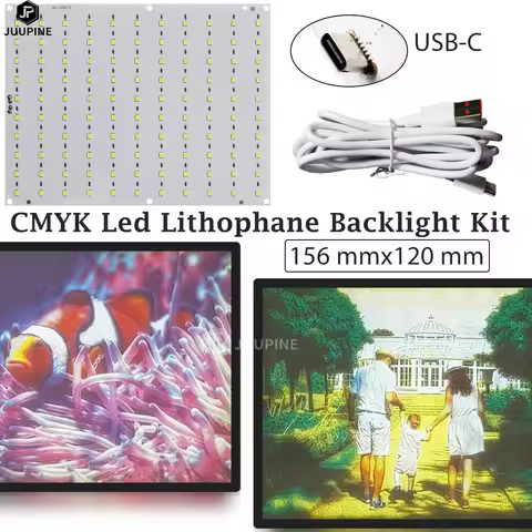Lithophane Led Backlight for Bambu Lab CMYK LED Backlight Board Bambu Lab PLA CMYK Lithophane Bundle