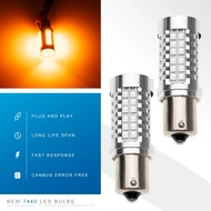 LED Front direction indicator Turn signal light yellow BAU15S PY21W Bulb For CITROEN BERLINGO C1 C2 