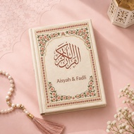 Custom Quran Name Size A6 A5 Translation, Hard Cover, QPP Paper