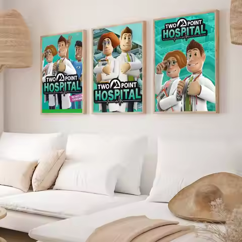 Game Two Point Hospital Poster Decorative Paintings Suitable For Living Rooms Bedrooms Offices And B