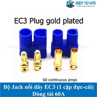 EC3 60A Battery DC Wire Connector Set (Male - Female, Plastic Case, Copper Pile)