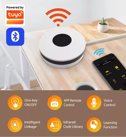 Tuya Smart WiFi RF433 IR Remote Control Hub For Alexa Google Home Air Conditioner TV WiFi Infrared U