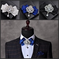 ✨2025✨ Diamond Collar Bow Tie Men Groom Best Man Bow Tie Bow Korean Style Bow Tie Flower High-End Br