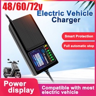 【COD】Inligent Ebike Charger 48V20AH 60V20AH 72V20AH For Battery Lead Acid Battery Charger Smart for 220V